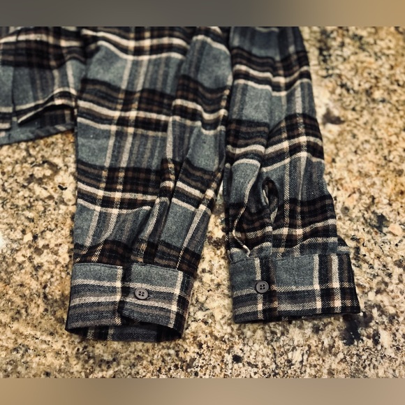 NWT Oversized Lazy Day Flannel Shirt - Picture 11 of 12